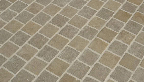 Sealed stone surface, dry