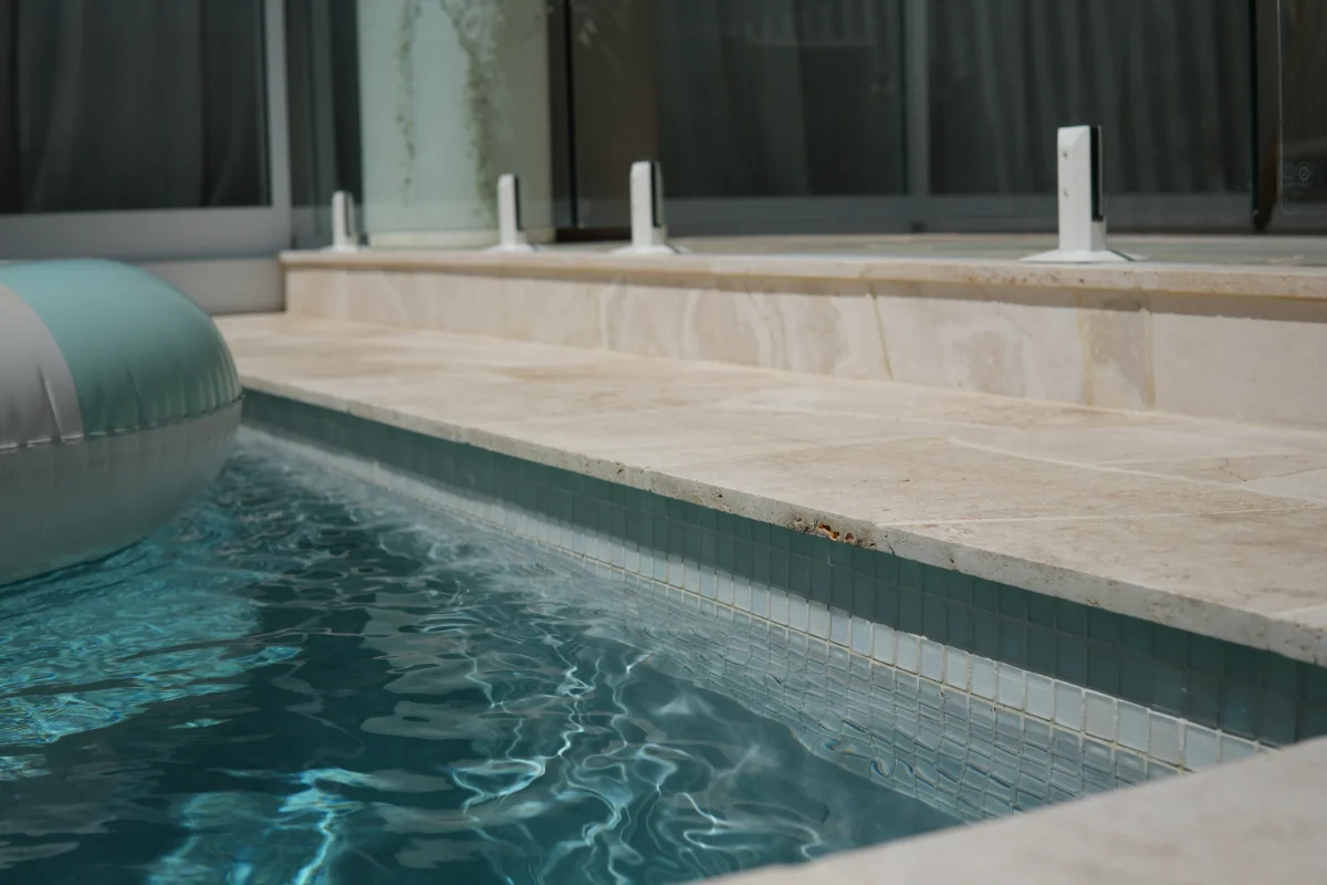 Perth poolside, sealed stone