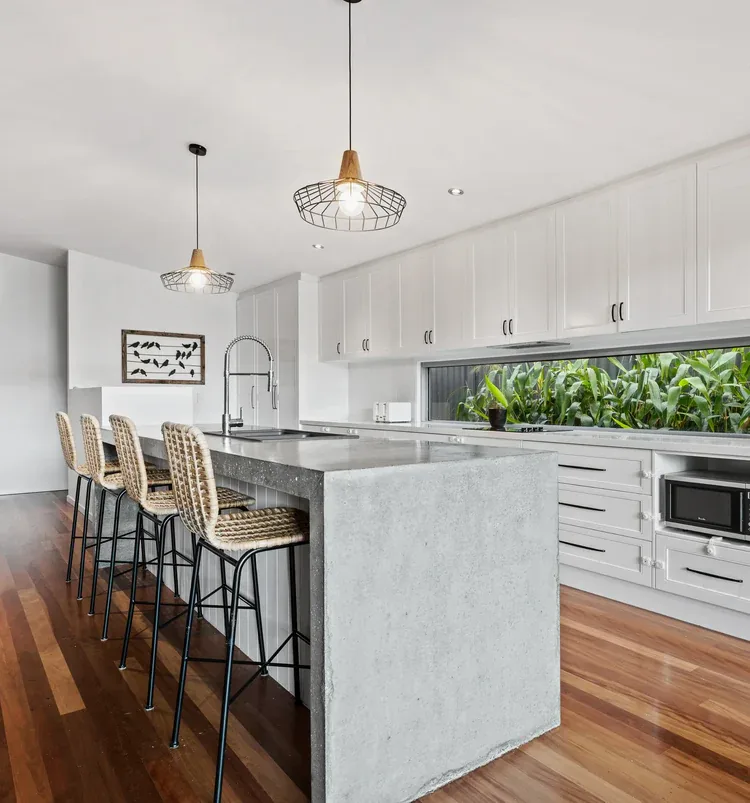 Concrete kitchen benchtop