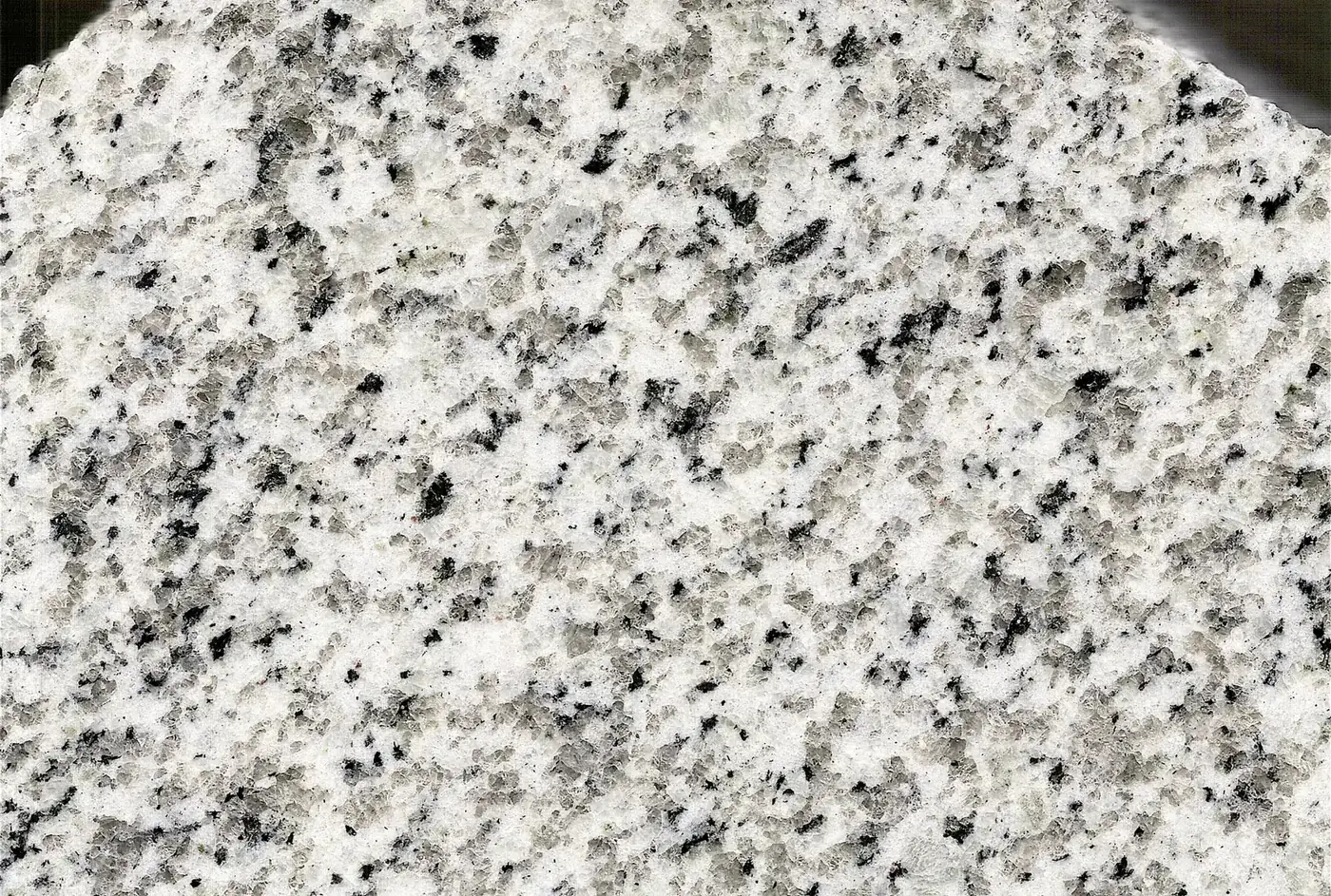Polished speckled granite surface