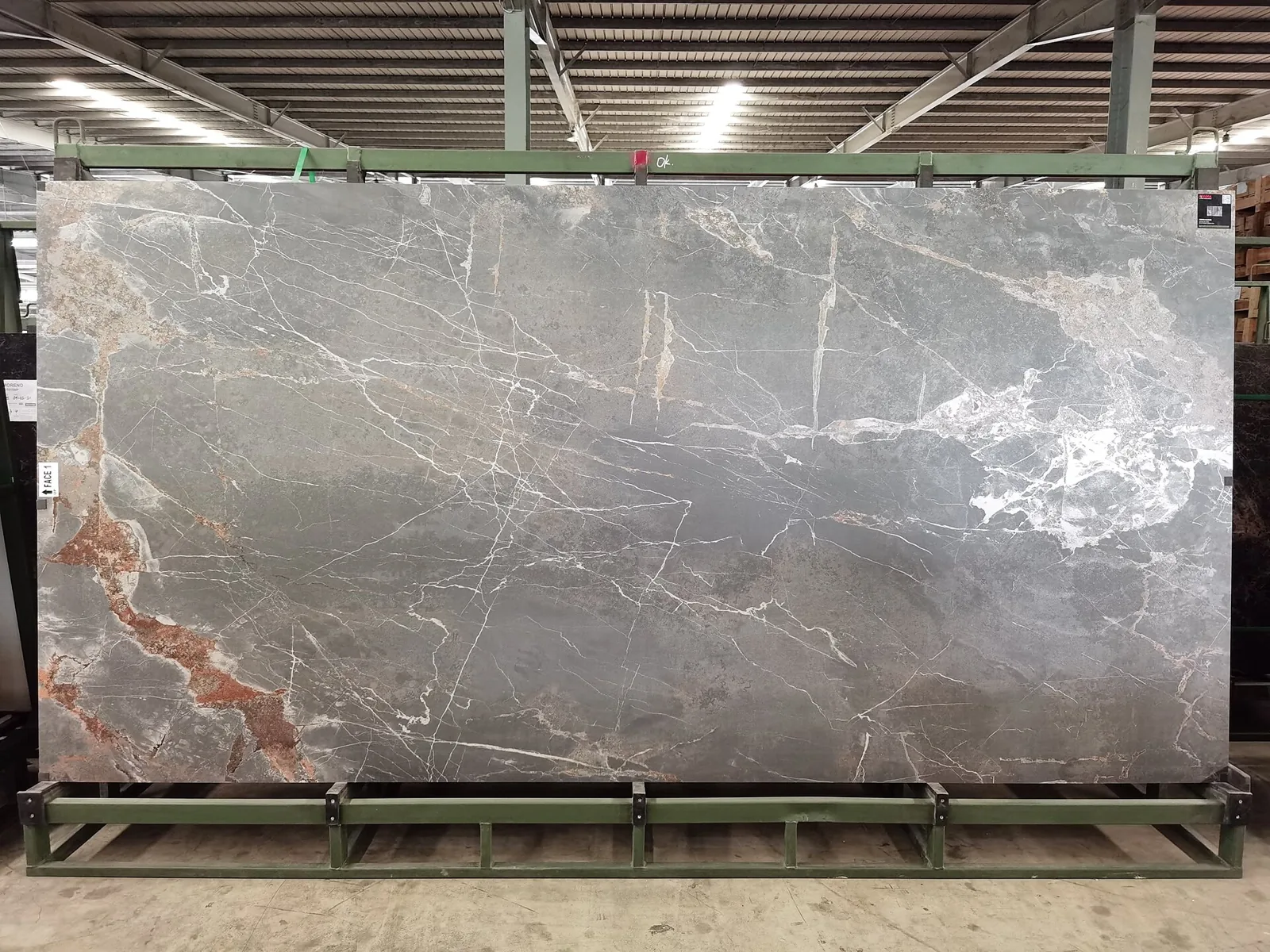 Large sintered stone slab
