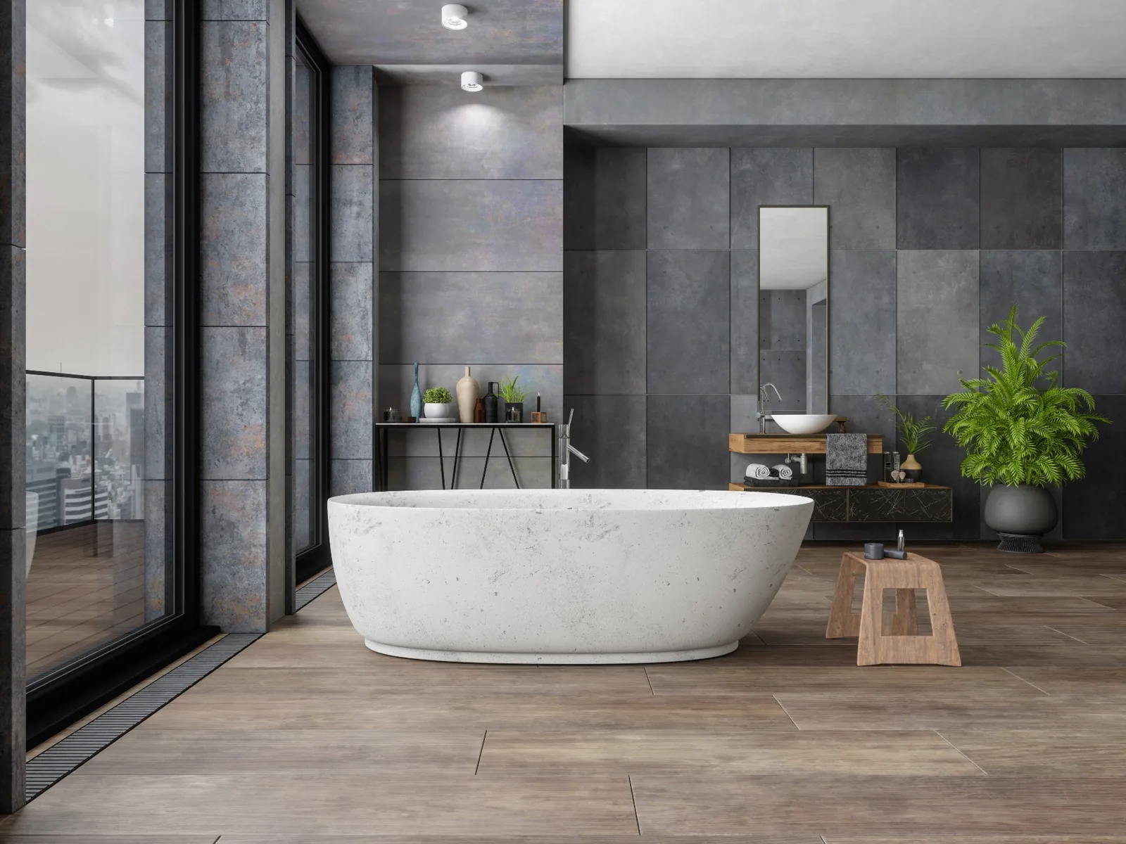 Large-format porcelain surface